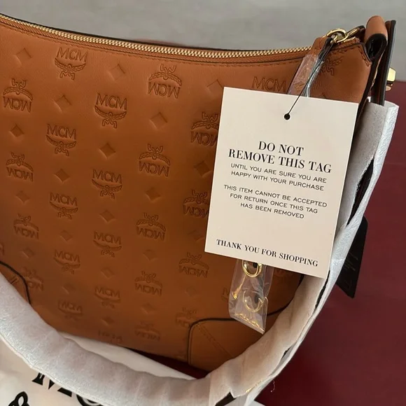 NWT- MCM Klara Hobo Monogram Shoulder Bag - Picture 4 of 8